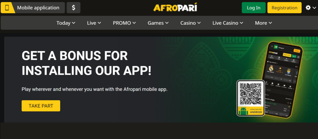 Application AfroPari iOS