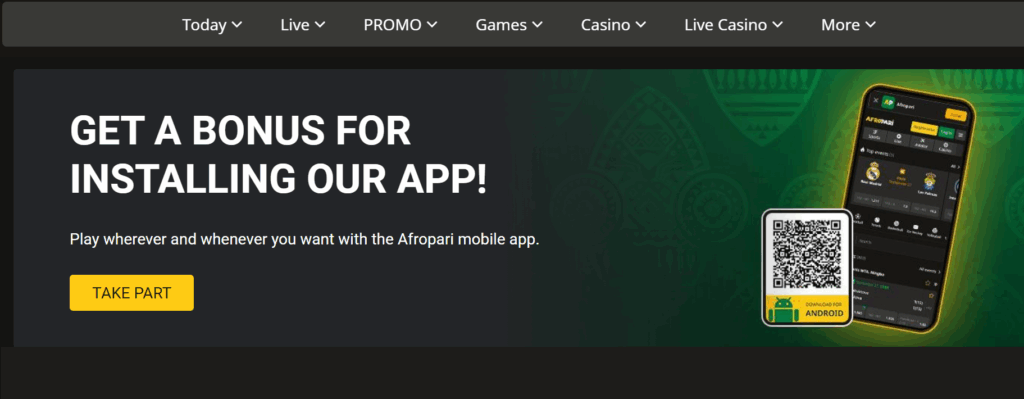 Application AfroPari iOS